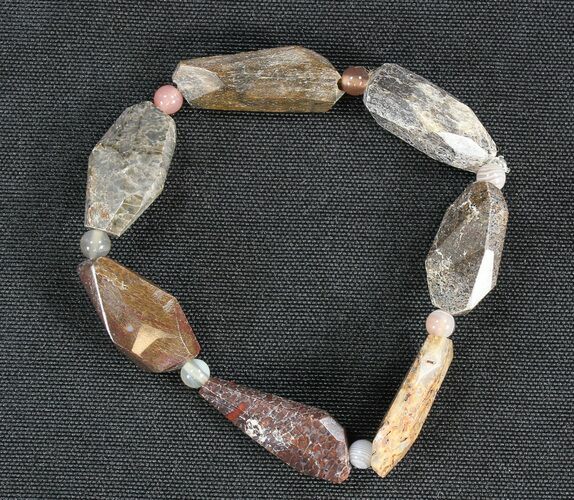 Colorado Agatized Dinosaur Bone Bracelet #40867